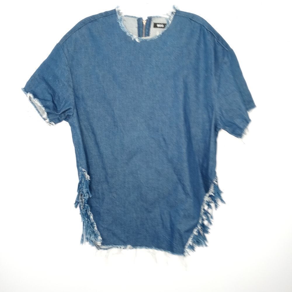 Bdg Denim Fringe Hem Top size XS